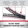 imageVELCRO Brand Workbench Foam Mounting Tape with Snap Locking  Garage Organization Indoor or Outdoor  10ft Total 5ft Closure 12quot Wide Black112in x 1in Strips  4 Sets