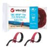 imageVELCRO Brand Fire Retardant Cable Ties  50pk ONEWRAP FR Cable Straps for Contractors Installers or Home Use  8 Inch PreCut Cable Management Ties  Cranberry