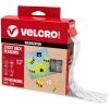 imageVELCRO Brand Sticky Back Hexagons 150pk Dots with Adhesive Nature Inspired Shape White 34 in Peel and Stick Organization for Office Classroom Home