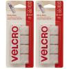 imageVELCRO Brand StickyBack Fasteners Removable Adhesive 088quot X 088quot White 12 count Pack of 1Pack of 2