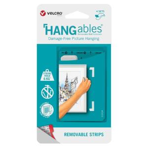 imageVELCRO Brand Damage Free Poster Hanging Strips  Removable Decorate Without Damaging Your Walls  Hang Photos Lightweight Frames Create Wall Collages  Squares 8 SetsCorners  4pk