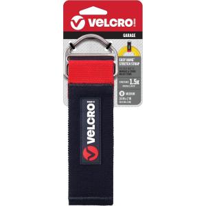 imageVELCRO Brand Easy Hang Stretch Storage Strap  Heavy Duty Holds 20lbs  Elastic Stretches 15X Length  Wrap Extension Cords Bundle Poles and Tool Handles  Medium 24quot BlackMedium 24