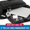 imageVELCRO Brand ONEWRAP Cable Ties Strong Construction Narrow Width 14 in x 8 in PreCut Ties 25ct Black For Cable Wire and Cord Management