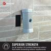 imageVELCRO Brand Industrial Strength Fasteners  Extreme Outdoor Weather Conditions  Heavy Duty Strength Holds up to 15 lbs  4 x 2 inch Strips 3 Sets Black VEL30758USA