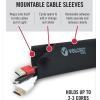 imageVELCRO Brand Cable Management Bundle  8in Mountable Cable Sleeve 2pk  150pk Reusable Cable Ties  Desk ampamp Nightstand Cord Organizer 2pk  Black DamageFree Reusable MultiRoom Use